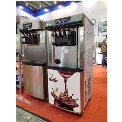 2022 Soft Serve 3 γεύση πωλήσεων παγωτό μηχανή με υπερ-αποτελεσματικότητα και αυτόματη