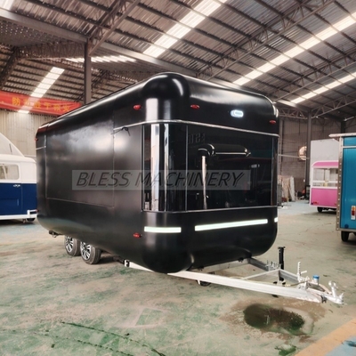 Μακροχρόνια διάρκεια ζωής Σνακ Food Cart Vending Concession Street Fast Airstream Trailer