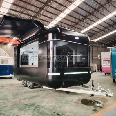 Μακροχρόνια διάρκεια ζωής Σνακ Food Cart Vending Concession Street Fast Airstream Trailer