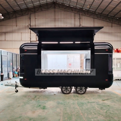 Μακροχρόνια διάρκεια ζωής Σνακ Food Cart Vending Concession Street Fast Airstream Trailer