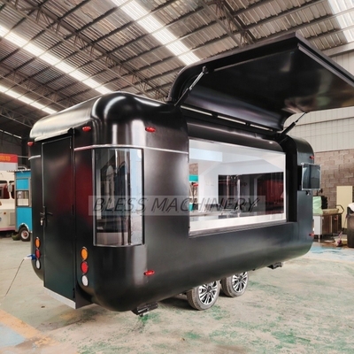 Μακροχρόνια διάρκεια ζωής Σνακ Food Cart Vending Concession Street Fast Airstream Trailer