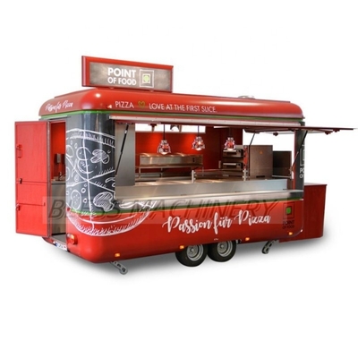 Μακροχρόνια διάρκεια ζωής Προσαρμοσμένα Airstream κινητή κουζίνα Fast Food φορτηγά ρυμουλκούμενα με ρόδες