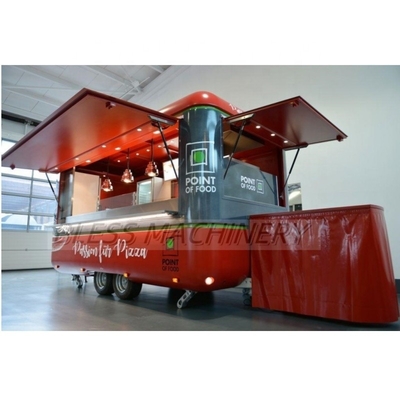 Μακροχρόνια διάρκεια ζωής Προσαρμοσμένα Airstream κινητή κουζίνα Fast Food φορτηγά ρυμουλκούμενα με ρόδες