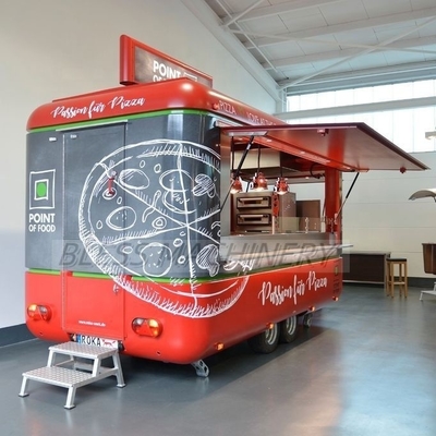 Μακροχρόνια διάρκεια ζωής Προσαρμοσμένα Airstream κινητή κουζίνα Fast Food φορτηγά ρυμουλκούμενα με ρόδες