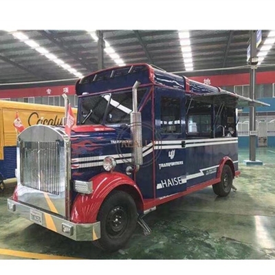 Λευκό χρώμα Super Performance Commercial Mobile Food Truck με χαμηλή επένδυση