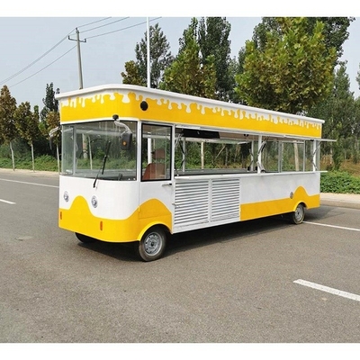 L420.00cm*W180.00cm*H230.00cm Εστιατόριο αυτοκινήτου τροφίμων τροφοδοτικό τροχόσπιτο για την Ευρώπη Προμηθευτές καρότσι τροφίμων hotdog