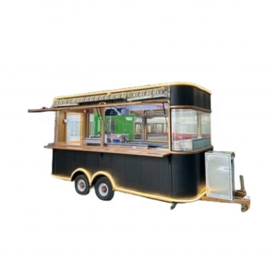 Ηλεκτρικό σύστημα παρέχεται Custom Truck Bbq Mobile Kitchen Trailer με ανοξείδωτο χάλυβα