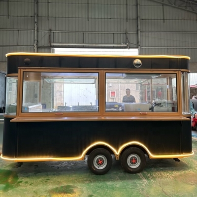 Ηλεκτρικό σύστημα παρέχεται Custom Truck Bbq Mobile Kitchen Trailer με ανοξείδωτο χάλυβα