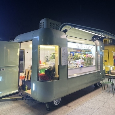 Προσαρμοσμένο κινητό Airstream παγωτό καφέ τροφή τροχόσπιτο για εξωτερικά φορτηγά γρήγορου φαγητού