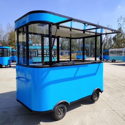 Outlet Mobile Fast Food Cart για σνακ Ποτά Παγωτά Καφέ γάλα Τσάι και χυμός φρούτων