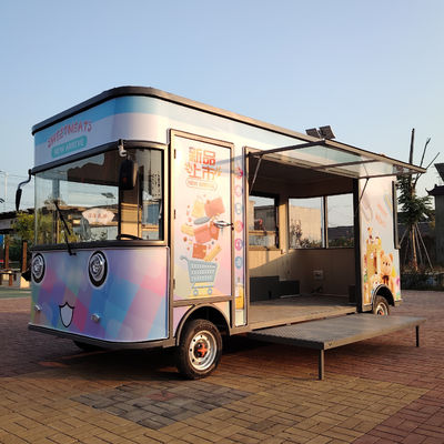 Πολυλειτουργικό ηλεκτρικό κινητό τροφικό ρυμουλκούμενο για σνακ και λιανική πώληση