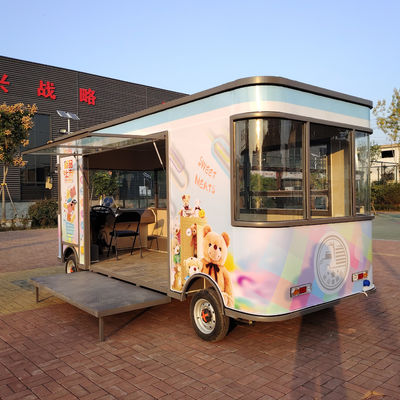 Πολυλειτουργικό ηλεκτρικό κινητό τροφικό ρυμουλκούμενο για σνακ και λιανική πώληση