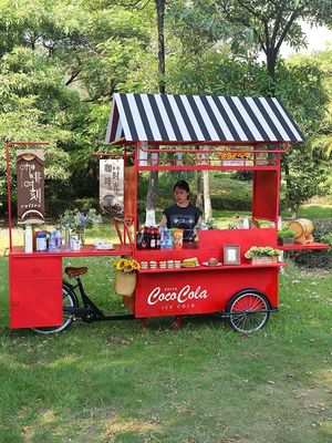 Πολυλειτουργικά καφέ καροτσάκια τροφίμων τροφοσυρόμενο κινητό καροτσάκι τροφίμων παγωτό μίνι φορτηγό τροφίμων