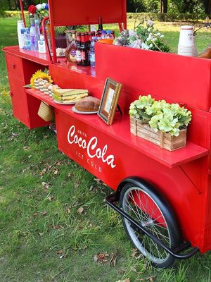 Πολυλειτουργικά καφέ καροτσάκια τροφίμων τροφοσυρόμενο κινητό καροτσάκι τροφίμων παγωτό μίνι φορτηγό τροφίμων