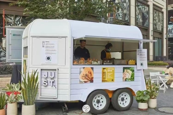1.5KW-4.5kw Μίνι Ατσάλι Mobile Hotdog Fast Food Καροτσάκι
