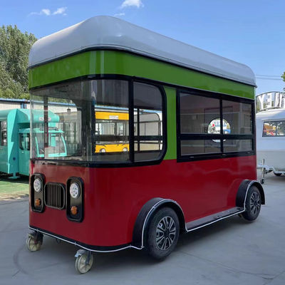 4 τροχούς Outlet Προσαρμοσμένο Φρούτα Σαλάτα Ποτό Καφέ Γάλα Τσάι Μπίρα Παγωτό Trailer