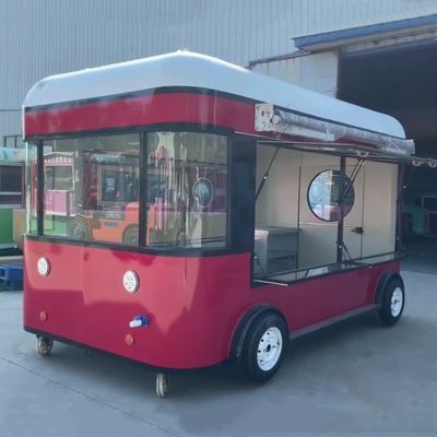 4 τροχούς Outlet Προσαρμοσμένο Φρούτα Σαλάτα Ποτό Καφέ Γάλα Τσάι Μπίρα Παγωτό Trailer