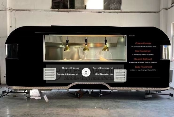 2022 Ηλεκτρικό κινητό κρασί Cocktail Drink Bar Βαν Προσαρμοσμένο μήκος ατσάλινο ρυμουλκούμενο