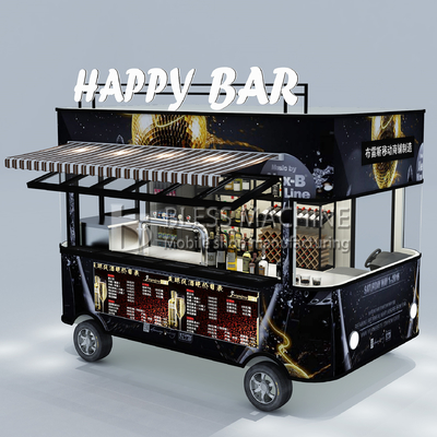 110v/220v Ηλεκτρικό κινητό κρασί cocktail drink bar φορτηγό φορτηγό ρυμουλκούμενο καροτσάκι για αγροκτήματα 2022