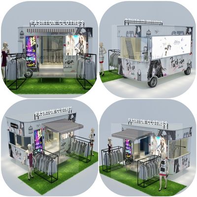 1000kg ηλεκτρικό κινητό κατάστημα ένδυσης φορτηγό για ανδρικά γυναικεία και παιδικά ρούχα