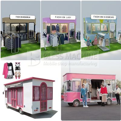 1000kg ηλεκτρικό κινητό κατάστημα ένδυσης φορτηγό για ανδρικά γυναικεία και παιδικά ρούχα