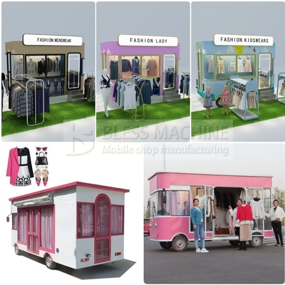 2022 Ηλεκτρικό κινητό ρούχα κομμωτήριο Boutique Truck Trailers Cart για το εργοστάσιο καρυκευμάτων