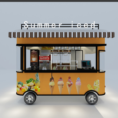 2022 Global Electric Mobile Ice Cream και Cold Drink Truck Προσαρμοσμένο για το καλοκαίρι