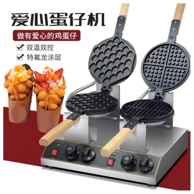 Εμπορική αγορά Super Performance Waffle Machine με ισχύ 1400w με χαμηλή επένδυση
