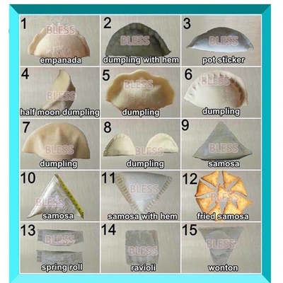 Μηχανή παρασκευής ζαχαρωτών για την Empanada Samosa 6000pcs/h