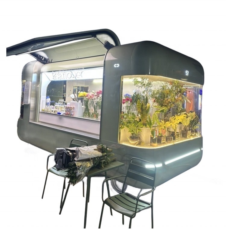 Προσαρμοσμένο κινητό Airstream παγωτό καφέ τροφή τροχόσπιτο για εξωτερικά φορτηγά γρήγορου φαγητού