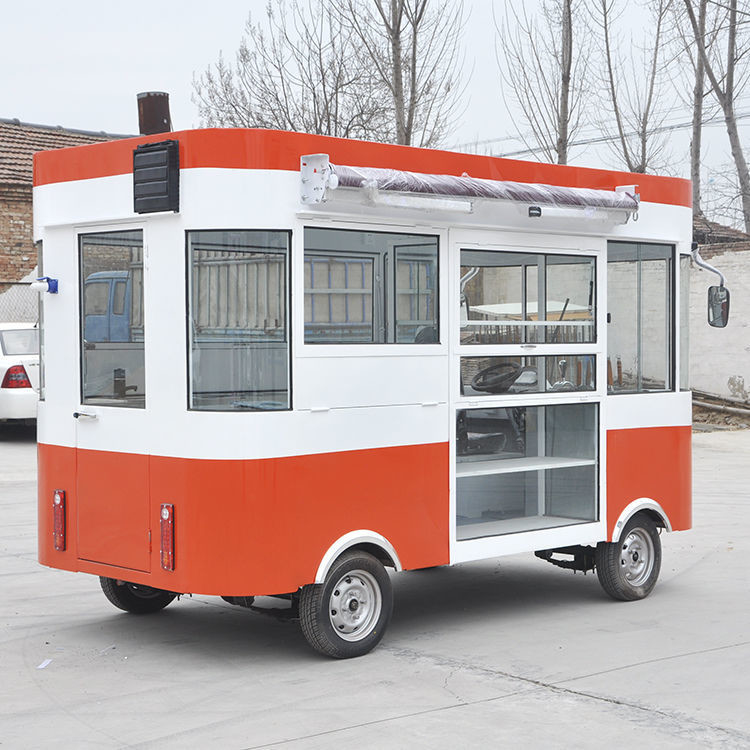 110v/220v Ηλεκτρικοί καρότσι πωλητών Hot Dog κινητό φορτηγό τροφίμων με υλικό σόγιας