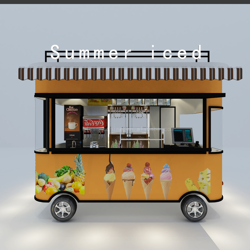 2022 Global Electric Mobile Ice Cream και Cold Drink Truck Προσαρμοσμένο για το καλοκαίρι